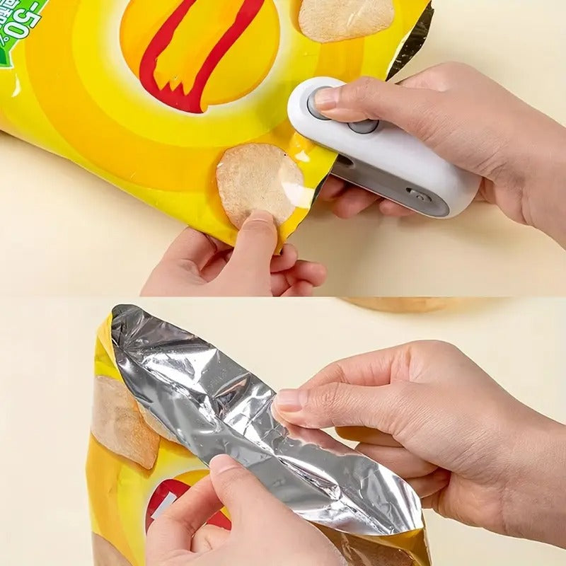 Mini Portable Heat Sealer – Rechargeable Bag Sealing Machine for Food Storage & Freshness