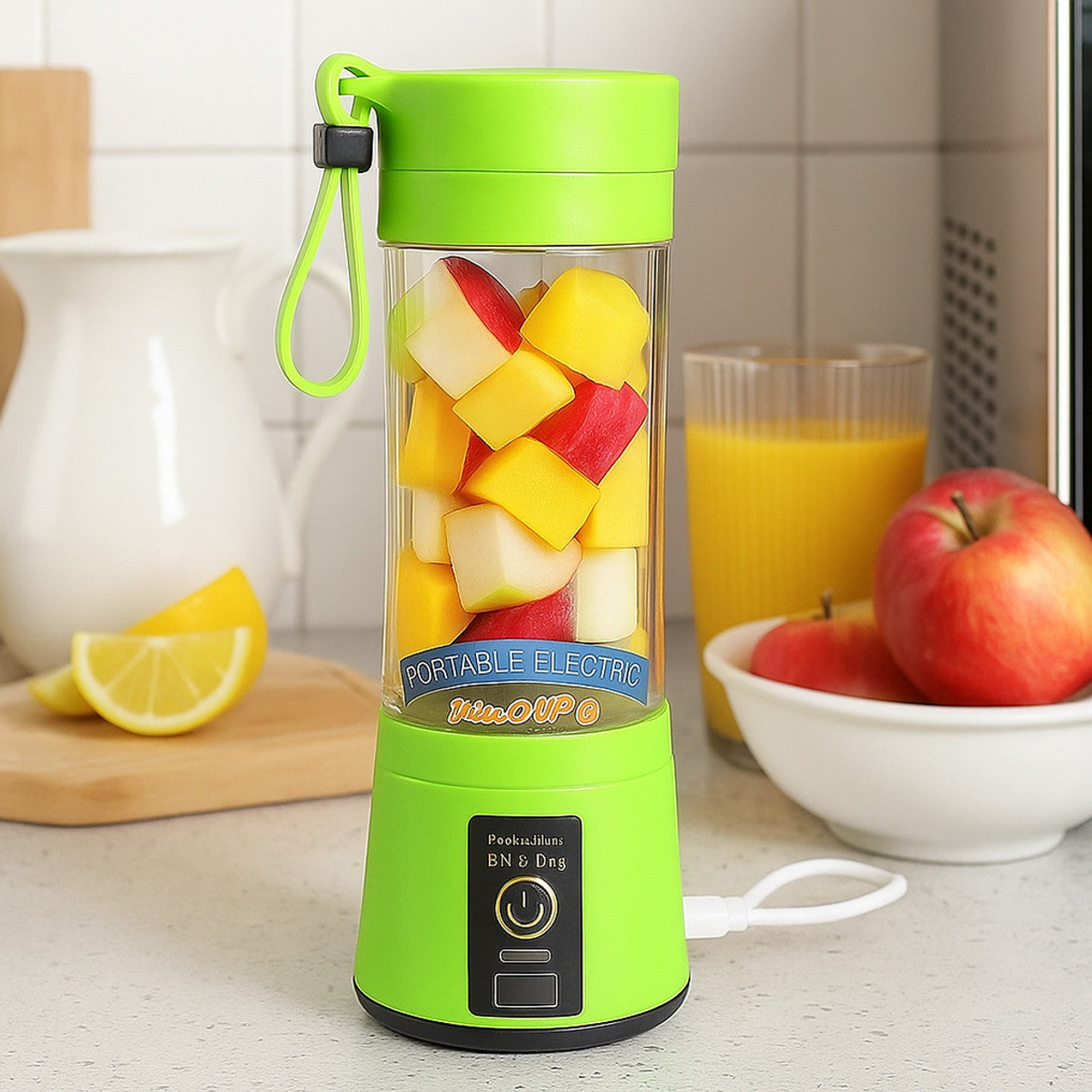 USB Rechargeable Portable Juicer Blender – 6 Blade 2200 W Juicer Mixer Grinder
