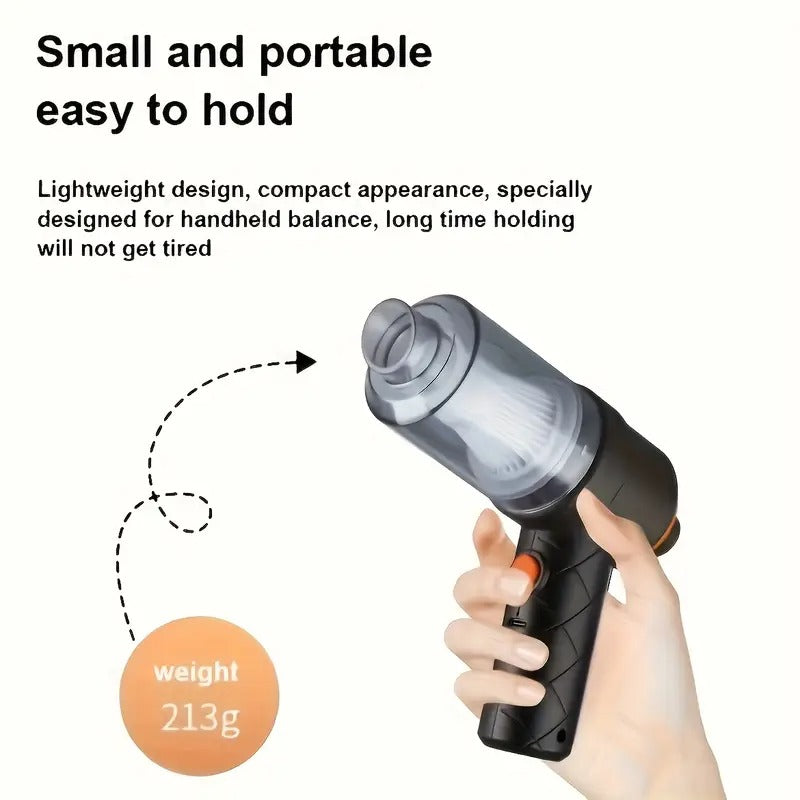 Mini Portable Vacuum Cleaner – USB Rechargeable Handheld Dust & Air Blower for Home, Car & Keyboard