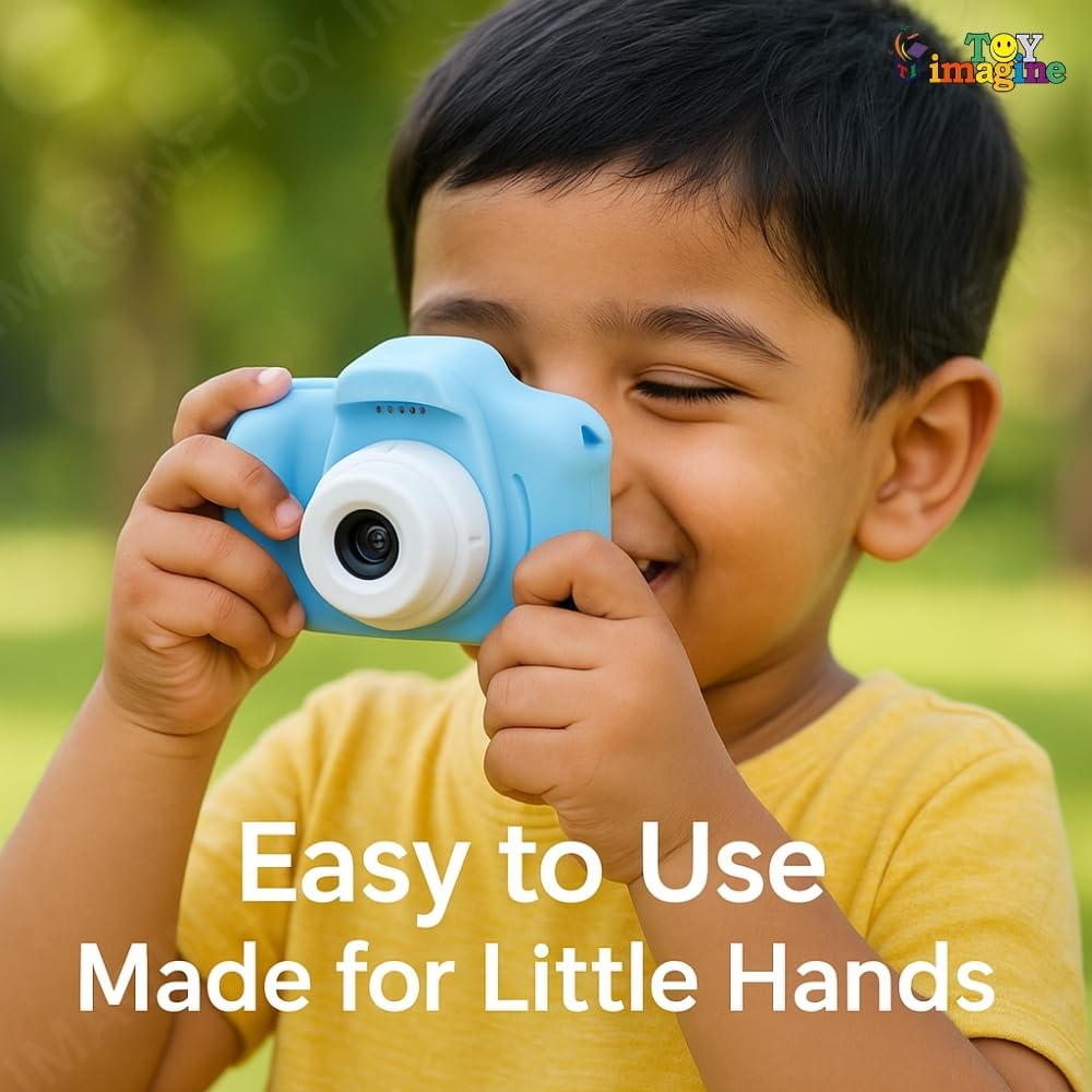 Toy Imagine Kids Digital Camera for Photos & Videos | Mini Camera Toy with 2-Inch Screen & USB Rechargeable