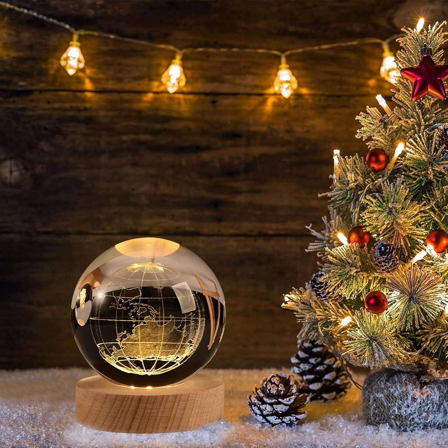 Galaxy Crystal Ball Night Light | Pack Of 2 Pcs.