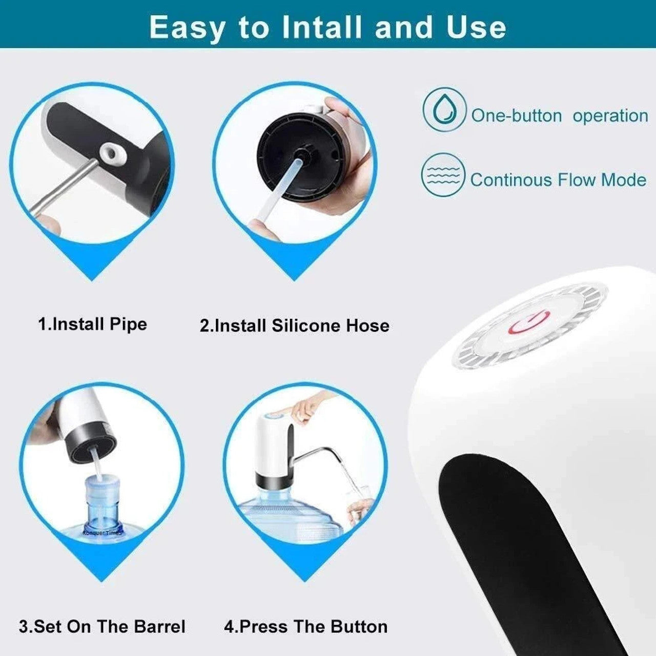 Automatic Wireless Water Can Dispenser Pump for 20 Litre Bottle Can