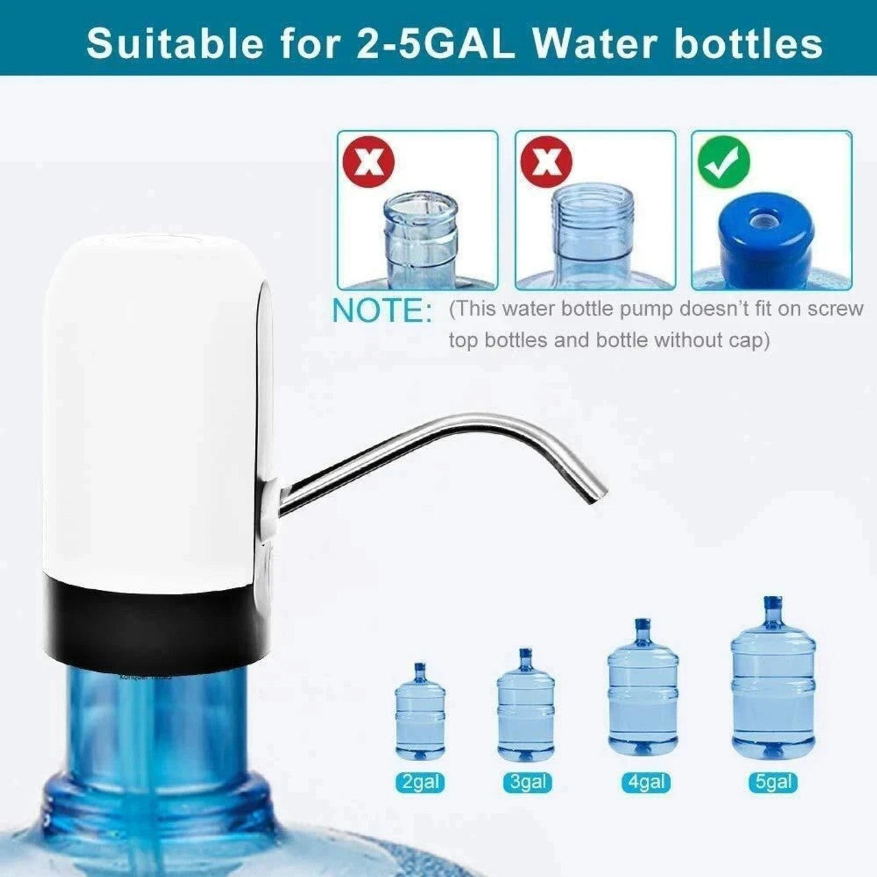 Automatic Wireless Water Can Dispenser Pump for 20 Litre Bottle Can