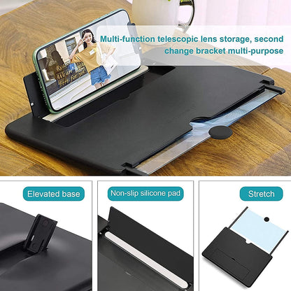 3D HD Screen Magnifier & Phone Holder