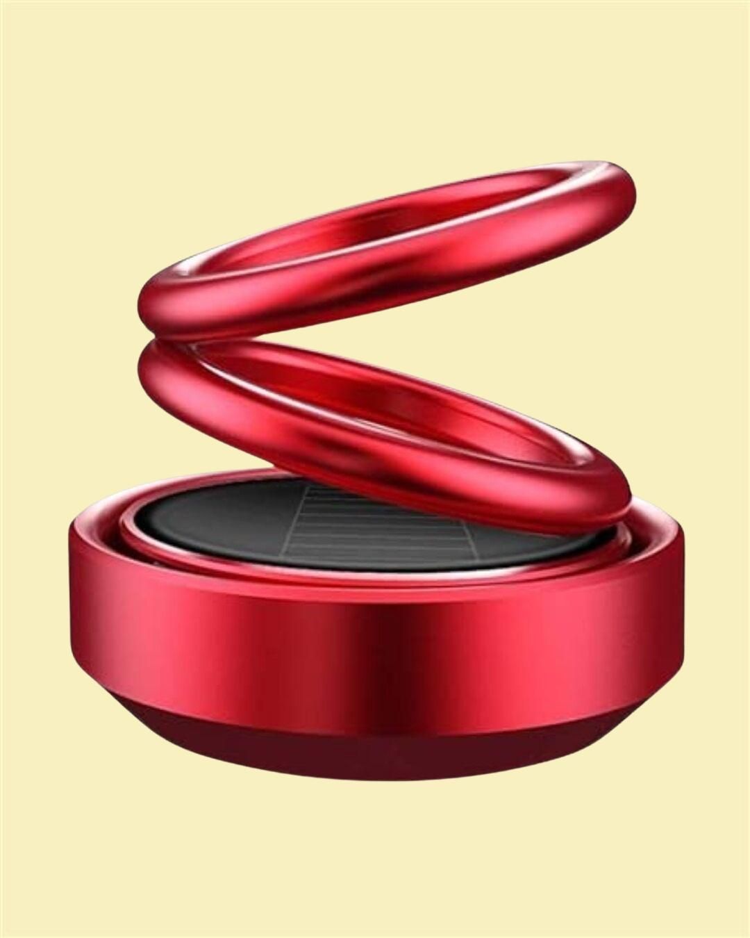 Solar Energy Rotating Ring Car Perfume – Long Lasting French Organic Fragrance | Luxury Dashboard Air Freshener