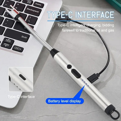 Rechargeable Arc Electric Lighter – Flameless USB Plasma Lighter with Flexible Neck