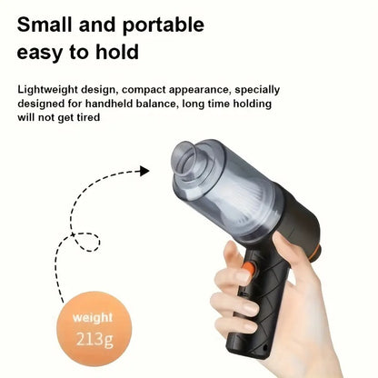 Mini Portable Vacuum Cleaner – USB Rechargeable Handheld Dust & Air Blower for Home, Car & Keyboard