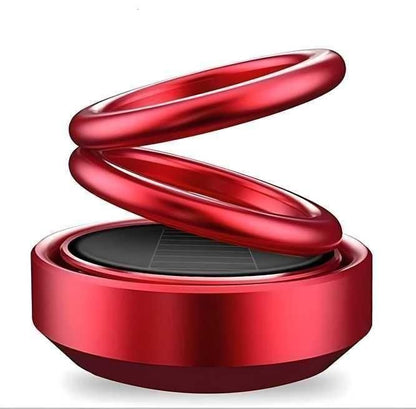 Solar Energy Rotating Ring Car Perfume – Long Lasting French Organic Fragrance | Luxury Dashboard Air Freshener