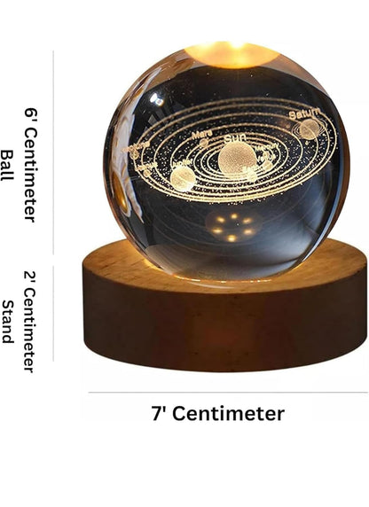 Galaxy Crystal Ball Night Light | Pack Of 2 Pcs.