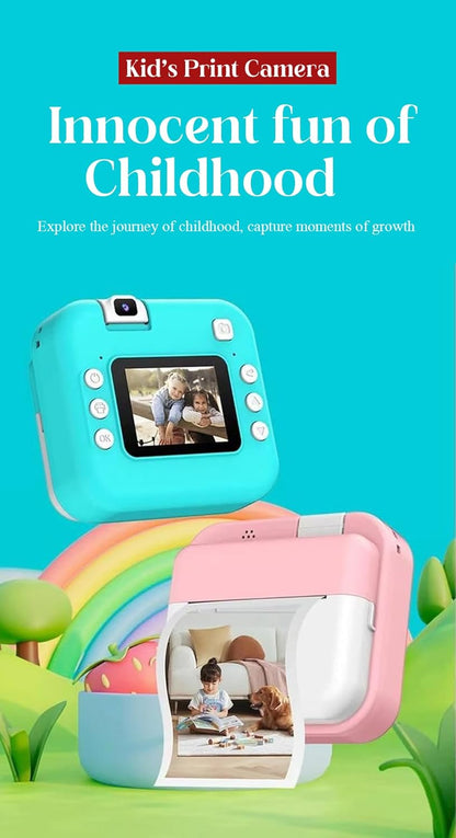 Mini Instant Print Camera for Kids | Educational Gift for Boys & Girls