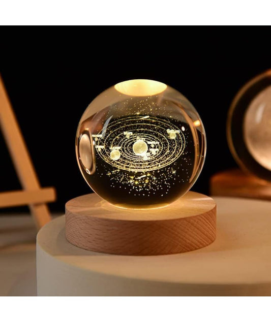 Galaxy Crystal Ball Night Light | Pack Of 2 Pcs.