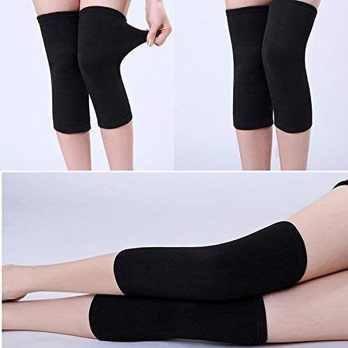Knee support leg warmer long socks cashmere thick velvet woolen fleece for winter