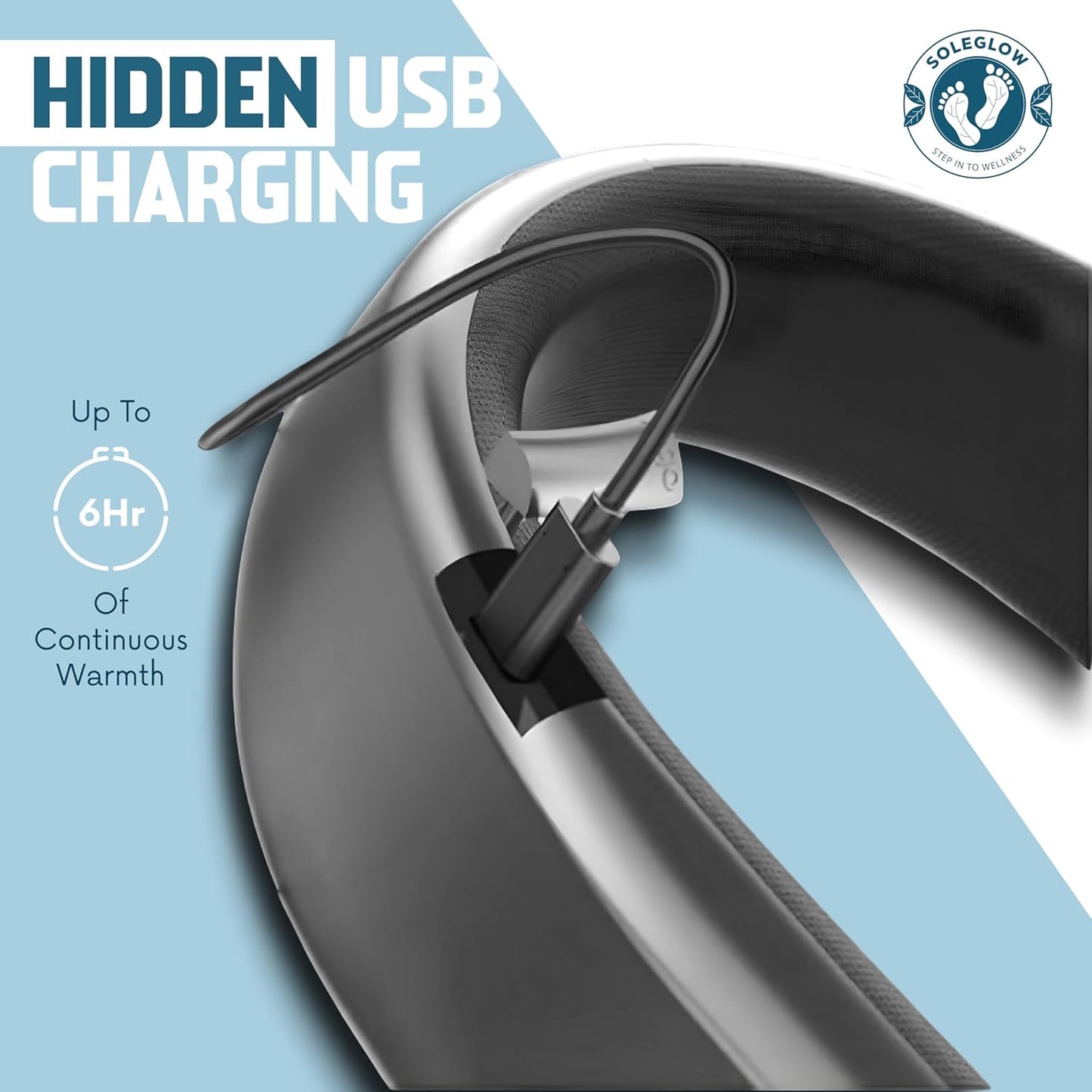 Rechargeable Neck Heating Massager by || Portable Neck Warmer for Office, Travel & Home